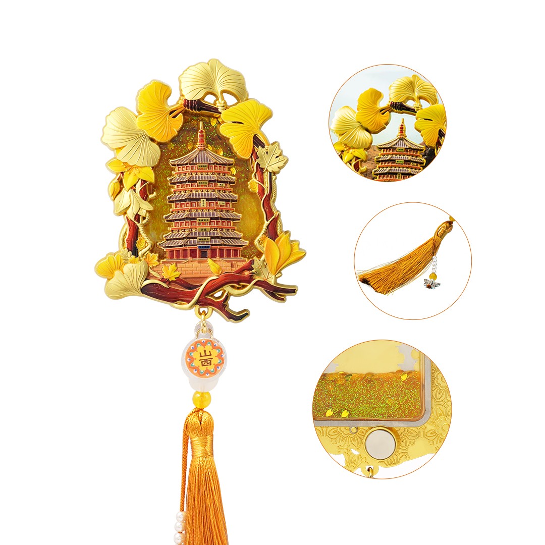 Elegant Tassel Metal Fridge Magnets